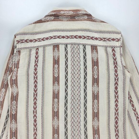 NEW Zara Man Southwestern Print Jacquard Shirt Jacket Shacket 70s Boho Minimal - Picture 6 of 7